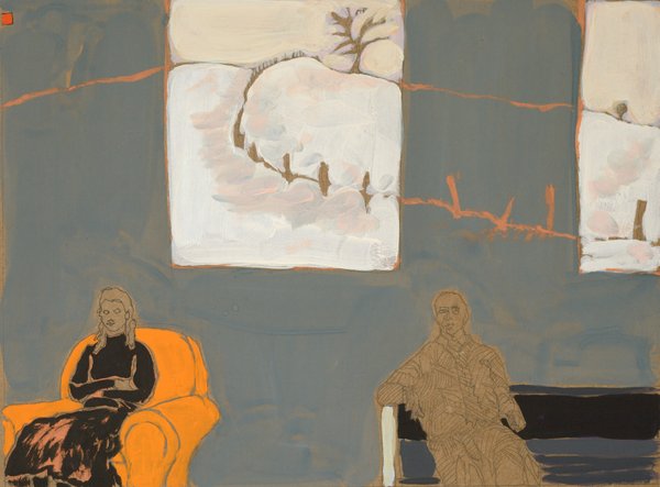 Les solitudes - 30x40 - tempera